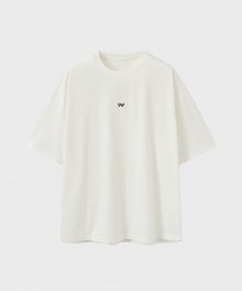 TAP 수피마 오버핏 하프 티셔츠 (화이트)