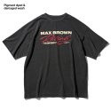 듀테로(DEUTERO) 맥스 브라운 피그먼트 다이드 티셔츠 블랙
