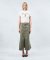 Washed Maxi Skirt (Khaki)