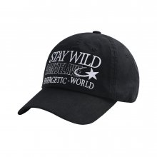 STAY WILD BALL CAP BLACK