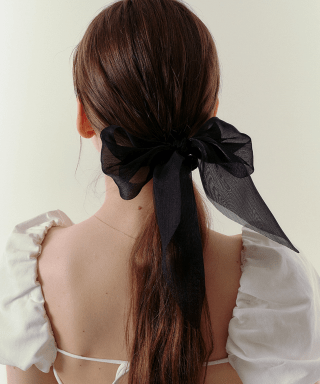 바라두(BARADU) Shine fille ribbon Scrunchie