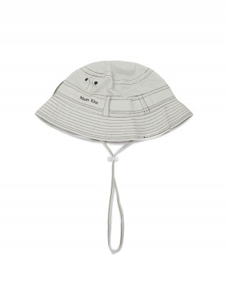 마뗑킴(MATIN KIM) MATIN STITCH SAFARI BUCKET HAT IN BEIGE