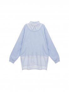 OVERSIZE LAYERED SHIRT IN SKY