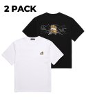 밴웍스(VANNWORKS) [2PACK] 레트로 캠핑 오버핏 반팔 티셔츠 세트 (VS0030S)
