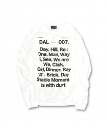 OUR DAILY LONG SLEEVE TEE (WHITE)