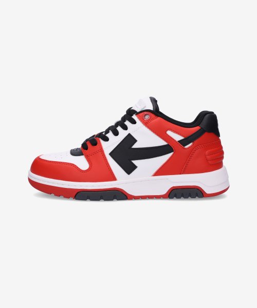 MUSINSA公式 | Off White Out of Office Sneakers- White: Red /  OMIA189S23LEA0012510