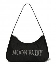 MF GLITTER HOBO BAG-BLACK