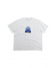 Gallery Blue Car T-shirt_White