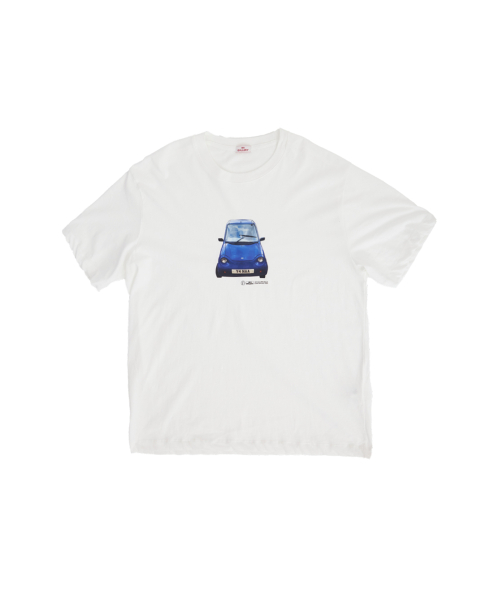 ★1011GALLERY★ Gallery Blue Car TshirtWhite 1011갤러리(1011 GALLERY) Gallery Blue Car T-shirt_White