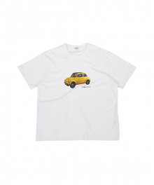 Gallery Yellow Car T-shirt_White
