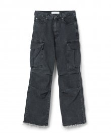 POCKET DENIM PANTS CHARCOAL