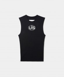 US SLIM SLEEVELESS BLACK