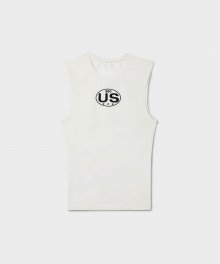 US SLIM SLEEVELESS IVORY