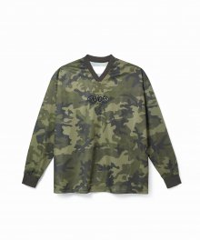 MESH JERSEY TOP CAMO