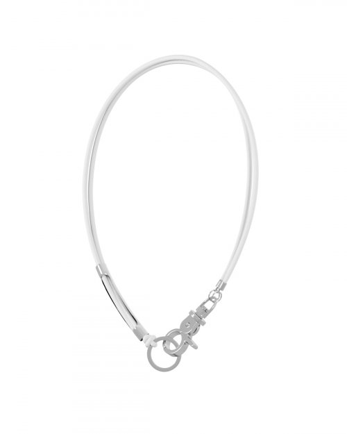 MUSINSA | SAGEGASAGE 3way Leather Necklace - White