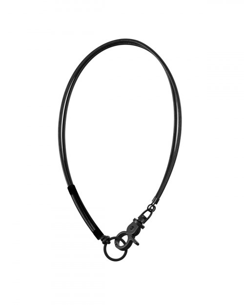 MUSINSA | SAGEGASAGE 3way Leather Necklace - Black Edition