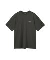 Nickel Logo boxy T-shirt - Charcoal