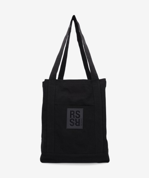 MUSINSA公式 | RAF SIMONS Logo Patch Tote Bag - Black / 231935100320099