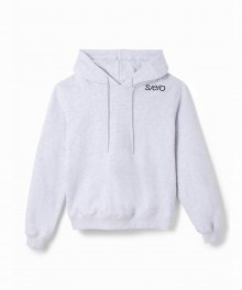 LOGO BASIC HOODIE HEATHER GRAY