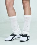 셋업이엑스이(SETUP-EXE) Piercing leg warmer - White