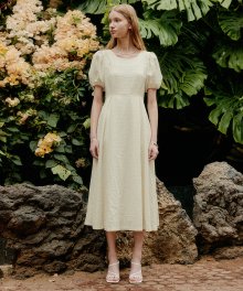 제인 퍼프 슬리브 롱 드레스 / JANE PUFF SLEEVE LONG DRESS_3colors