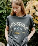 룩캐스트(LOOKAST) 차콜 썬샤인 티셔츠 / CHARCOAL SUNSHINE T-SHIRT