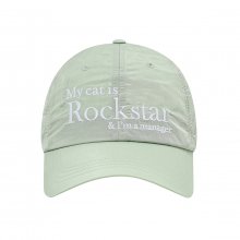 Rockstar cat Nylon cap (Mint)
