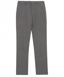 Straight Fit Summer Wool Slacks - Brown