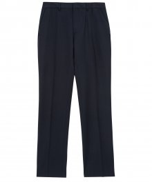 Straight Fit Summer Wool Slacks - Navy