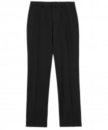 Straight Fit Summer Wool Slacks - Black