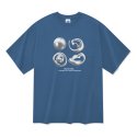 라디네오(RADINEO) 20수 블루 볼 반팔 티셔츠 블루