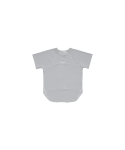 오호스(OJOS) Cropped Back Jersey T-Shirt / Grey