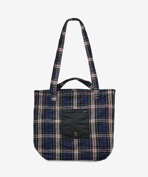 MUSINSA R13 Women s medium check pattern tote bag multicolor