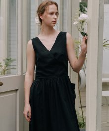 리오셀 맥시 드레스 - 블랙