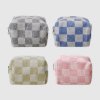 Checkerboard  terry pouch S+L SET (4colors)