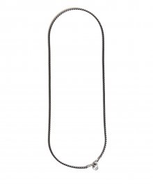 BAT204 [surgical steel]Vintage black rope chain Necklace