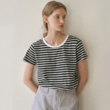 Grady stripe half t-shirt