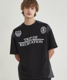 트립 오브 레크리에이션 유니폼 티셔츠(Black&Charcoal)
