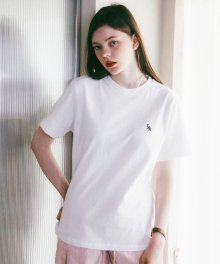 L&R Patch Point Short-Sleeved T-Shirt White