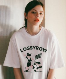 Lossyrow X Vanlora Graphic T-Shirt White