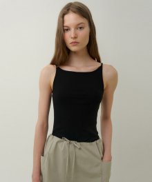 camisole ribbed t-shirt (3colors)