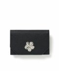Boutonniere card wallet [black-silver]