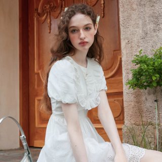 쎄무아듀(CEST MOIDEW) Cest_White angel ruffle dress