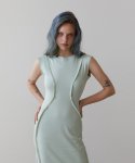 르브아시스(REVOIRSIS) RVIS cutting maxi dresses mint