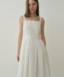 블랭크03(BLANK03) cotton strap dress (white)