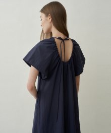 back string dress (navy)