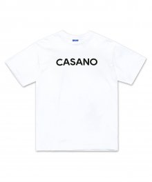 [UNISEX] CASANO 로고 반팔 티셔츠 화이트