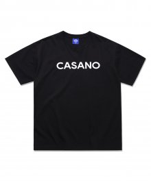 [UNISEX] CASANO 로고 반팔 티셔츠 블랙