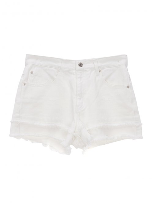 Womens white deals denim shorts