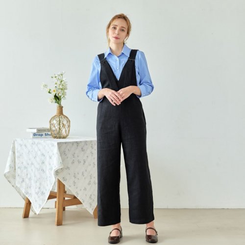 Linen широкий комбинезон